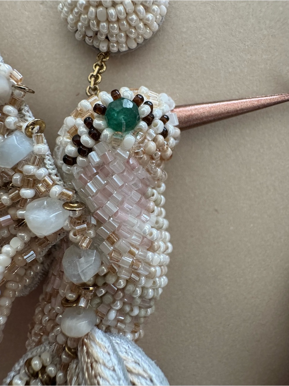 Deepa Gurnani Hummingbird Earrings in Ivory NWT - Picture 7 of 11